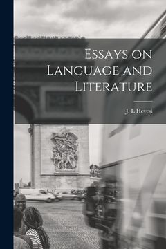 portada Essays on Language and Literature (en Inglés)