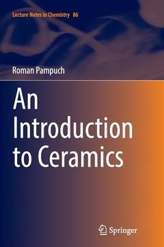 portada An Introduction to Ceramics: 86 (Lecture Notes in Chemistry) (in English)