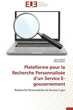 portada Plateforme Pour La Recherche Personnalisee D'Un Service E-Gouvernement