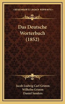 portada Das Deutsche Worterbuch (1852)