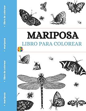 portada Libro Para Colorear Mariposa: Páginas Para Colorear de Mariposas Únicas