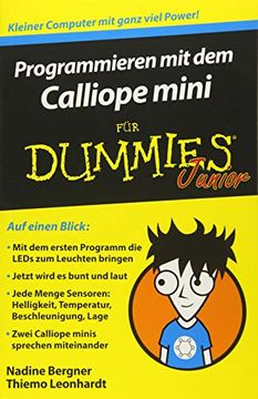 portada Programmieren mit dem Calliope Mini für Dummies Junior (in German)