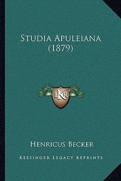 portada Studia Apuleiana (1879) (en Latin)