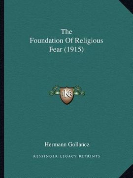 portada the foundation of religious fear (1915) (in English)