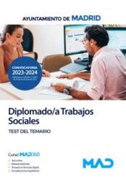 portada Diplomado/A Trabajos Sociales del Ayuntamiento de Madrid. Test del Temario (in Spanish)