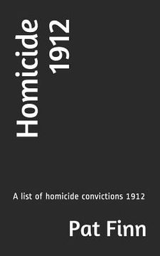 portada Homicide 1912 (en Inglés)