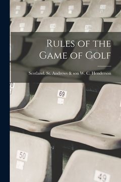 portada Rules of the Game of Golf (en Inglés)