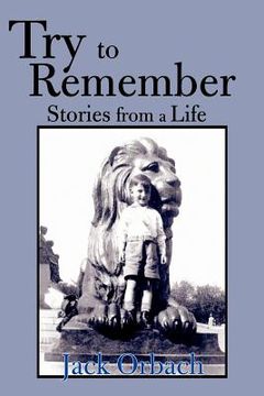 portada try to remember: stories from a life (in English)