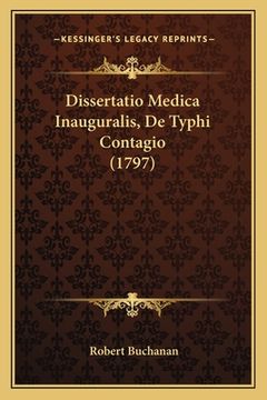 portada Dissertatio Medica Inauguralis, De Typhi Contagio (1797) (in Latin)