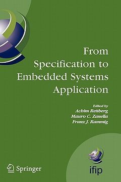 portada from specification to embedded systems application (in English)