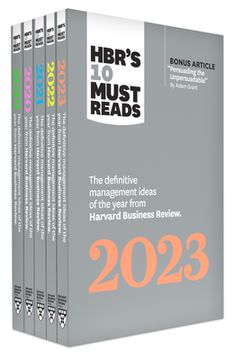 portada 5 Years of Must Reads from Hbr: 2023 Edition (5 Books) (en Inglés)