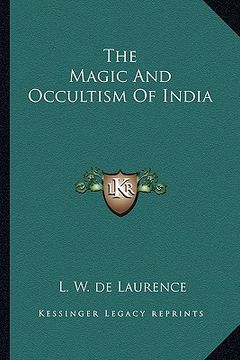 portada the magic and occultism of india (en Inglés)