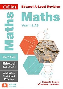 portada Collins A-Level Revision - Edexcel A-Level Maths as / Year 1 All-In-One Revision and Practice (en Inglés)
