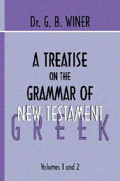portada a treatise on the grammer of new testament greek