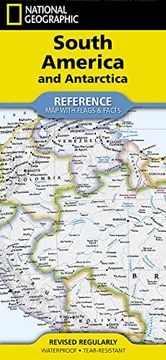 portada National Geographic South America and Antarctica map (Folded With Flags and Facts) (National Geographic Reference Map) (en Inglés)