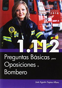 portada 1. 112 Preguntas Básicas Para Oposiciones a Bombero