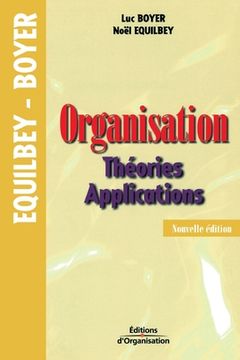 portada Organisation: Théories. Applications (en Francés)
