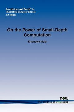 portada on the power of small-depth computation (en Inglés)