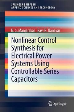 portada nonlinear control synthesis for electrical power systems using controllable series capacitors