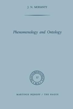 portada Phenomenology and Ontology (en Inglés)