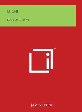 portada Li Chi: Book Of Rites V1 (in English)