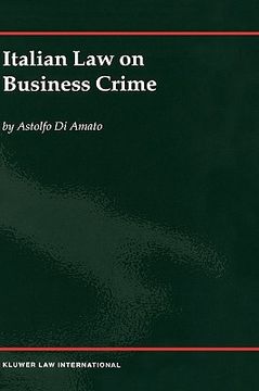 portada italian law on business crime (en Inglés)