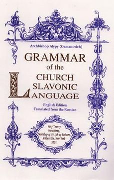 portada grammar of the church slavonic language (en Inglés)