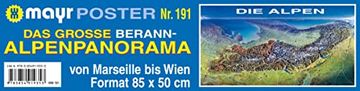 portada Das Große Berann-Alpenpanorama: Von Marseille bis Wien (Mayr Strassen- und Panoramakarten) (en Alemán)