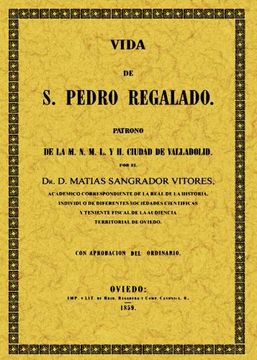portada Vida de San Pedro Regalado, patrón de Valladolid