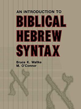 portada Introduction to Biblical Hebrew Syntax (en Inglés)