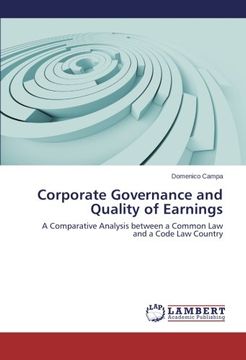 portada Corporate Governance and Quality of Earnings