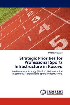 portada strategic priorities for professional sports infrastructure in kosovo (en Inglés)