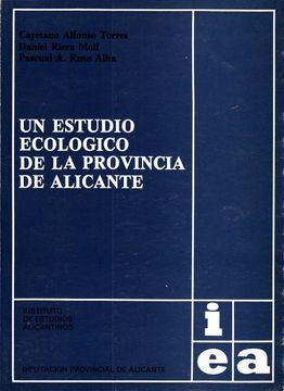 portada Un Estudio Escológico de la Provincia de Alicante