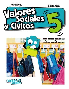portada Valores Sociales Y Cívicos 5.