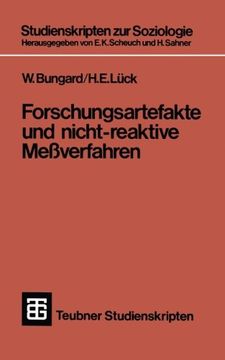 portada Forschungsartefakte und nicht-reaktive Meßverfahren (Teubner Studienskripten zur Soziologie) (German Edition)