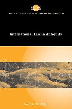 portada International law in Antiquity (Cambridge Studies in International and Comparative Law) (in English)