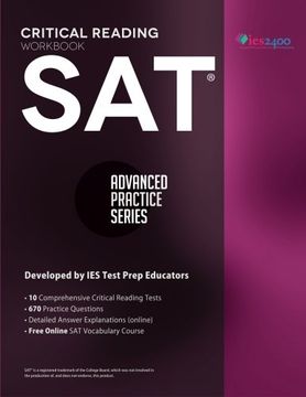 portada Sat Critical Reading Workbook: Volume 4 (Advanced Practice Series) (in English)