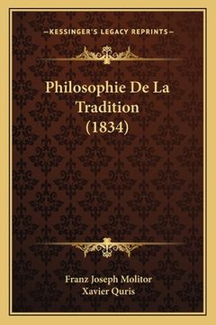 portada Philosophie De La Tradition (1834) (in French)