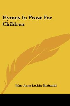 portada hymns in prose for children (in English)