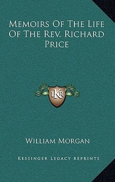 portada memoirs of the life of the rev. richard price (en Inglés)