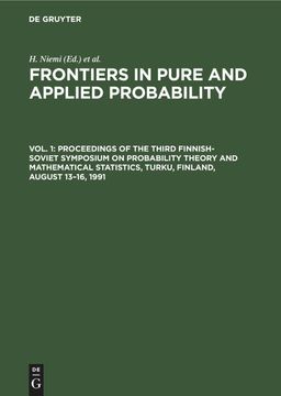 portada Proceedings of the Third Finnish-Soviet Symposium on Probability Theory and Mathematical Statistics, Turku, Finland, August 13-16, 1991 (in English)