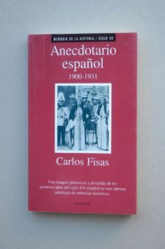 portada anecdotario español del siglo xx