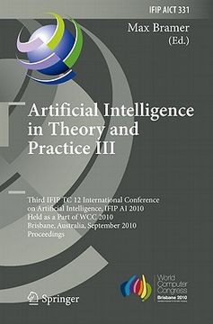 portada artificial intelligence in theory and practice iii (en Inglés)