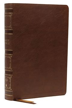 portada Nkjv, Single-Column Wide-Margin Reference Bible, Leathersoft, Brown, red Letter, Comfort Print: Holy Bible, new King James Version 