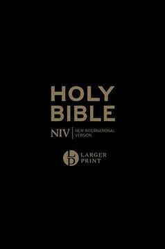 portada Niv Larger Print Personal Black Leather Bible