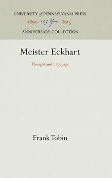 portada Meister Eckhart: Thought and Language (The Middle Ages Series) (en Inglés)