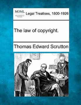 portada the law of copyright. (en Inglés)