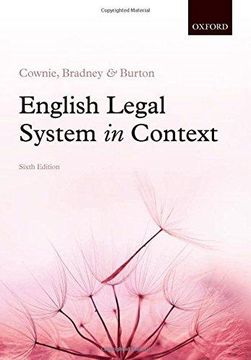 portada English Legal System in Context 6e