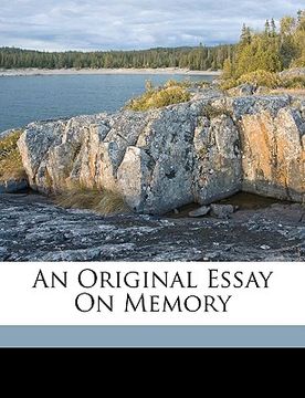 portada an original essay on memory (en Inglés)