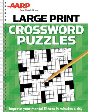 portada AARP Large Print Crossword Puzzles (en Inglés)